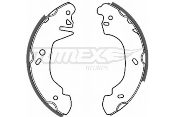 TOMEX BRAKES Piduriklotside komplekt TX 20-34